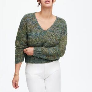 NWT Madewell Marled V-Neck Sweater Medium